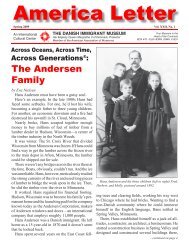 America Letter - The Danish Immigrant Museum