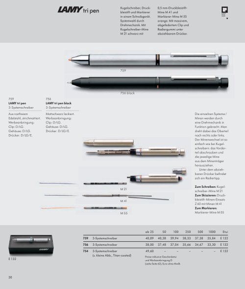 Made in Germany In bester Gesellschaft: Mit Lamy ... - Wolfram Hitsch