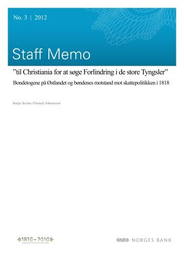 Staff memo 3/2012 - Norges Bank