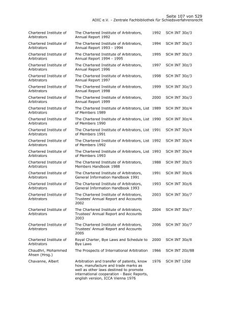 Bestandskatalog 2008 - ADIC