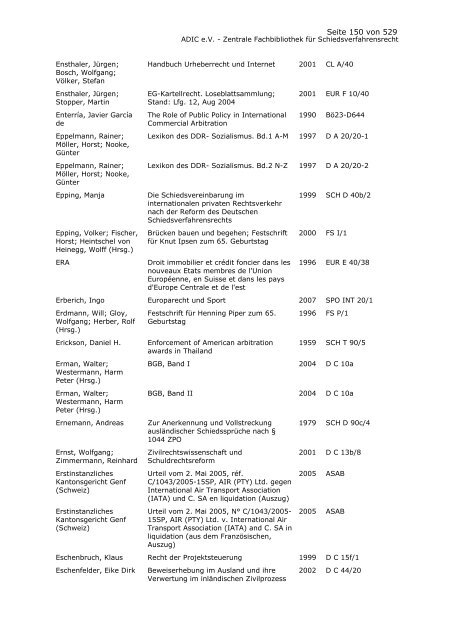 Bestandskatalog 2008 - ADIC