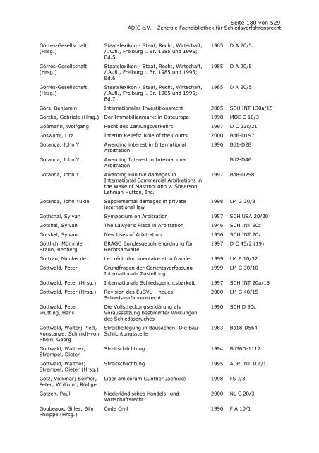 Bestandskatalog 2008 - ADIC