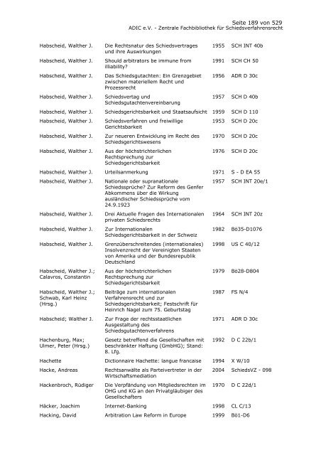 Bestandskatalog 2008 - ADIC