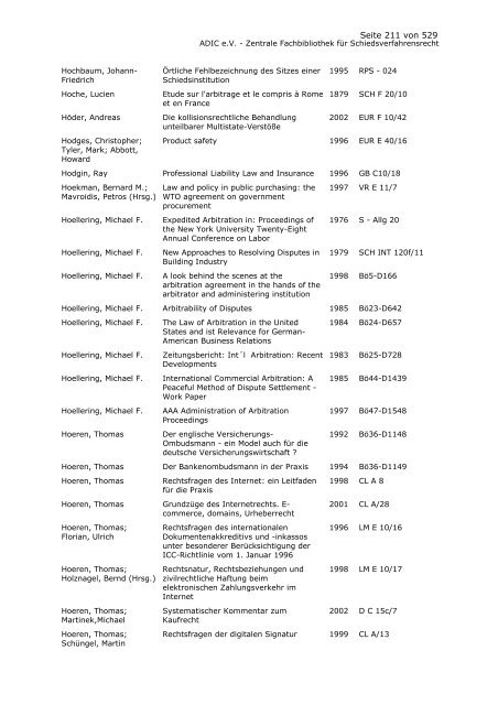 Bestandskatalog 2008 - ADIC