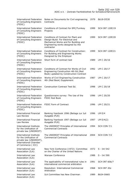 Bestandskatalog 2008 - ADIC