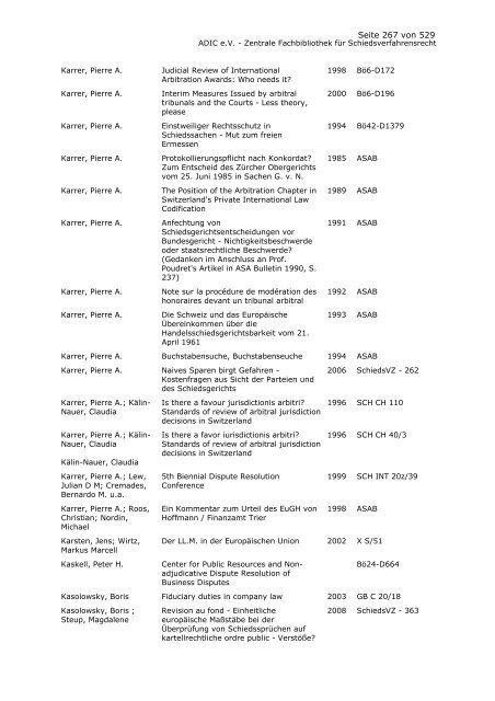 Bestandskatalog 2008 - ADIC