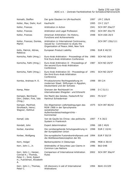 Bestandskatalog 2008 - ADIC