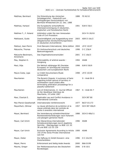 Bestandskatalog 2008 - ADIC