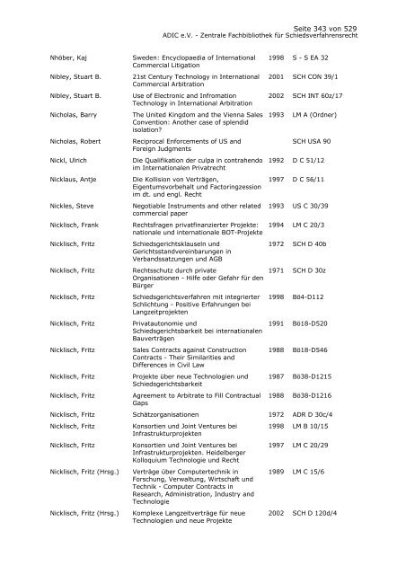 Bestandskatalog 2008 - ADIC