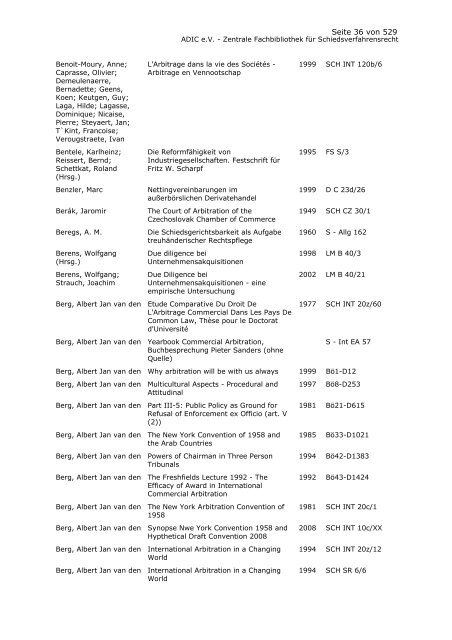 Bestandskatalog 2008 - ADIC