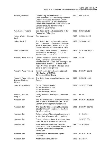 Bestandskatalog 2008 - ADIC