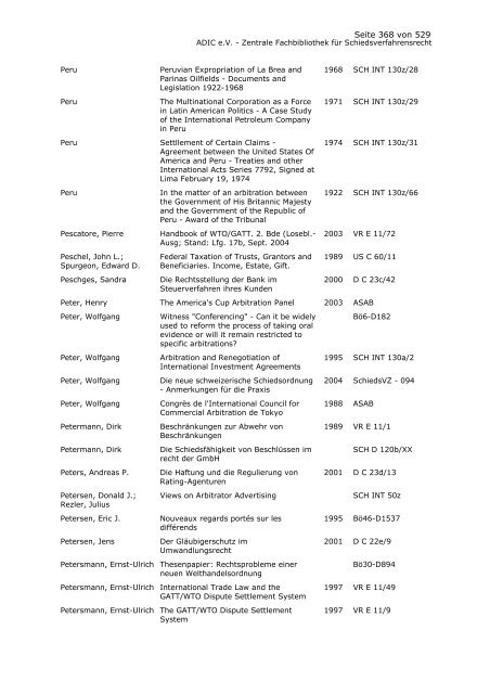 Bestandskatalog 2008 - ADIC