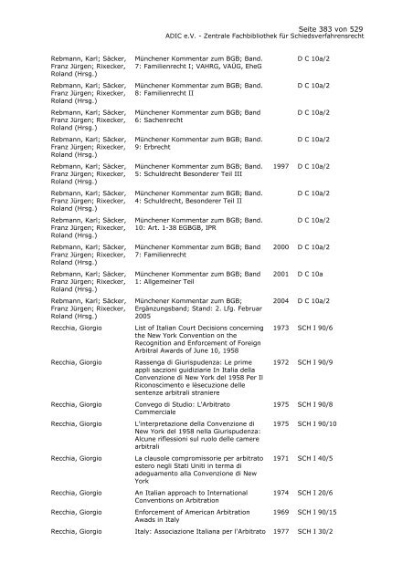 Bestandskatalog 2008 - ADIC