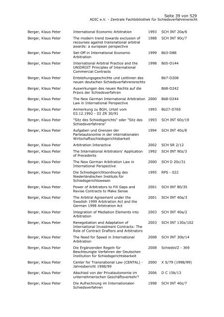 Bestandskatalog 2008 - ADIC