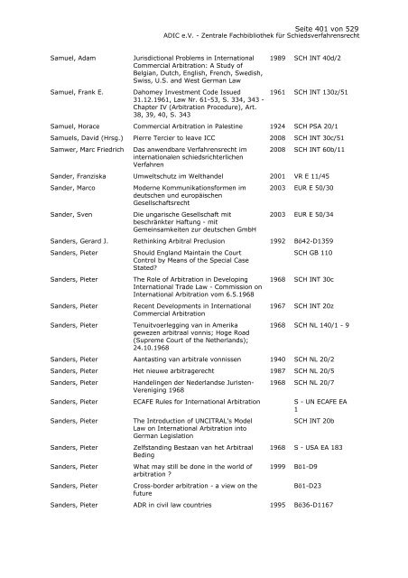 Bestandskatalog 2008 - ADIC