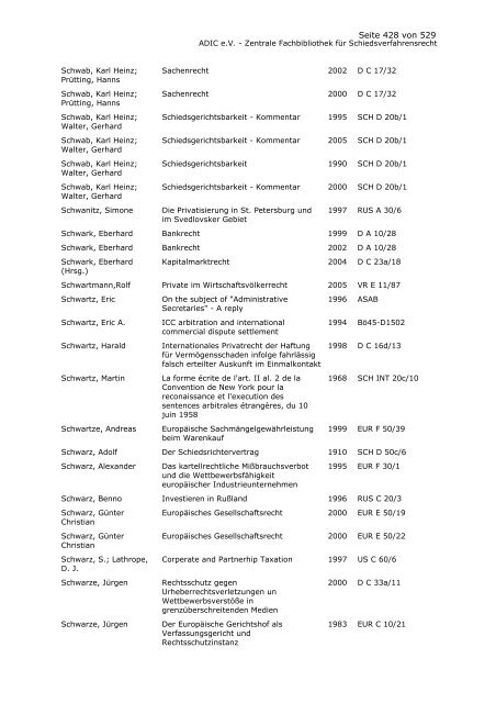 Bestandskatalog 2008 - ADIC