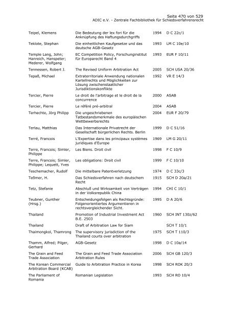 Bestandskatalog 2008 - ADIC