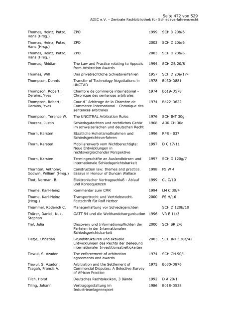 Bestandskatalog 2008 - ADIC