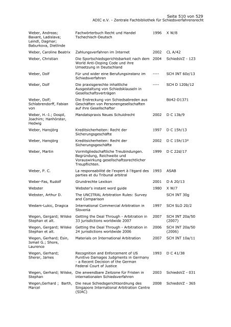 Bestandskatalog 2008 - ADIC