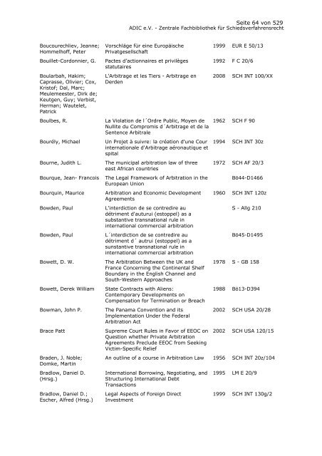 Bestandskatalog 2008 - ADIC