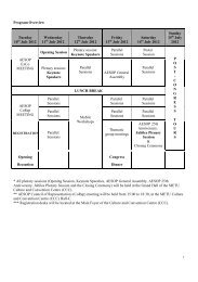 Detailed Congress Program