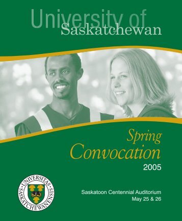 May 25 & 26 - Students - University of Saskatchewan