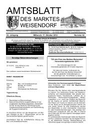 AMTSBLATT - Gemeinde Weisendorf