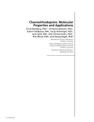 Channelrhodopsins: Molecular Properties and Applications