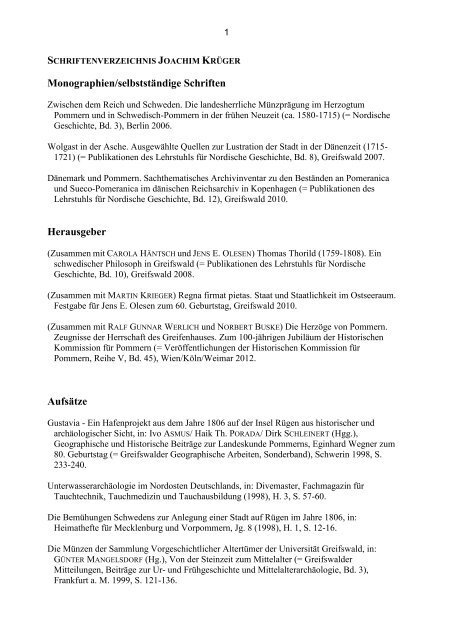 Publikationen Dr. phil. Joachim Krüger (pdf)