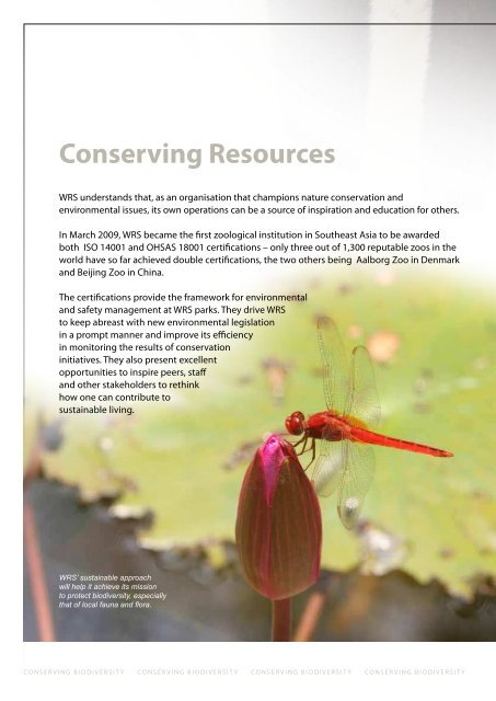 Conserving Biodiversity - Wildlife Reserves Singapore
