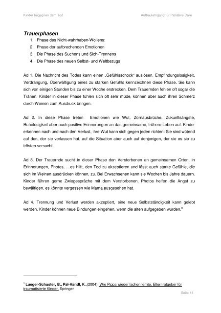 Projektarbeit im Rahmen des 3. interdisziplinären - Landesverband ...