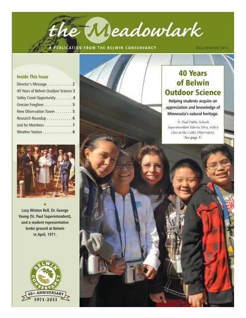 Download Newsletter - Belwin Conservancy