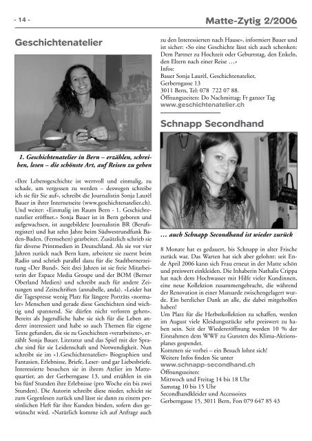 August 2006 Nummer 2 - Matte