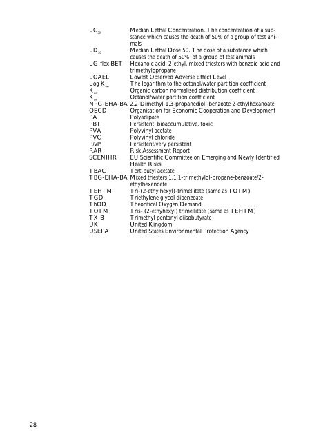 Identification and assessment of alternatives to selected phthalates