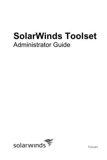 Administrator Guide - SolarWinds