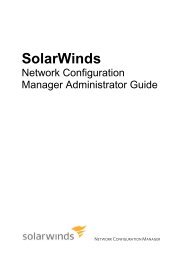 SolarWinds Orion Network Configuration Manager Administrator ...