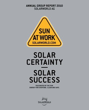 SolarWorld AG - Annual Report 2010