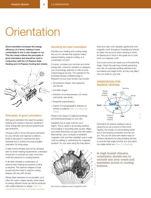 Your Home Technical Manual - 4.3 Orientation