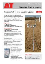 Weather Station type WS-GP1 Compact all-in-one ... - Ekotechnika