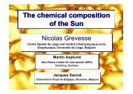 The chemical composition of the Sun