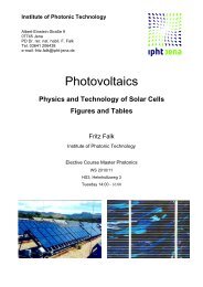 Photovoltaics - IPHT Jena