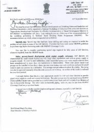 Letter to CM on 22nd Sept 2011 - Ministry of Rural Development