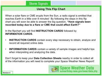 Storm Signals Flip Chart V4 - Sun Earth Day 2005