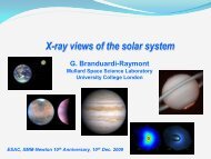 X-ray views of the solar system - XMM-Newton Science Operations ...