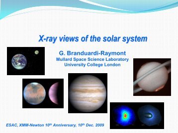 X-ray views of the solar system - XMM-Newton Science Operations ...