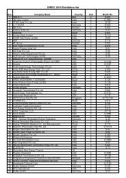 DIREC 2010 - Exhibitor List for Website