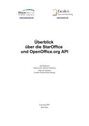 Überblick über die StarOffice und OpenOffice.org API