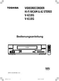 VIDEORECORDER Hi-Fi NICAM & A2 STEREO V-621EG V-611EG