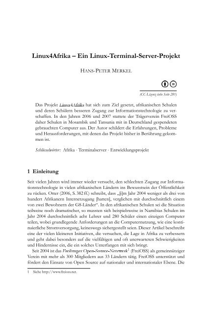 Open Source Jahrbuch 2008 - Business Linux Hanse Network