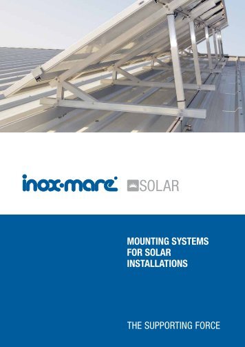 mounting systems for solar installations - Inox Mare Hellas